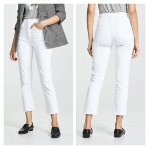 AGOLDE White Riley High Waisted Crop Jeans 29